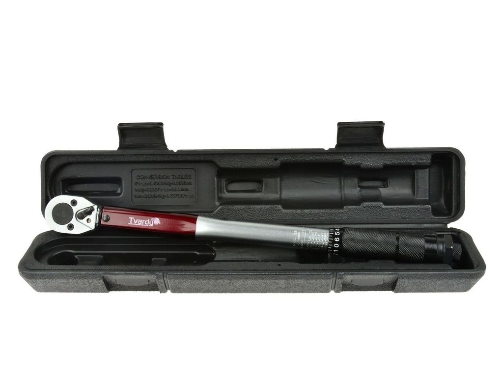 BSD Drehmomentschlüssel - 3/8” Vierkant Schraubenschlüssel mit Umschalknarre, Ratsche Drehmomentschlüssel - Länge 37cm - 19-110 Nm