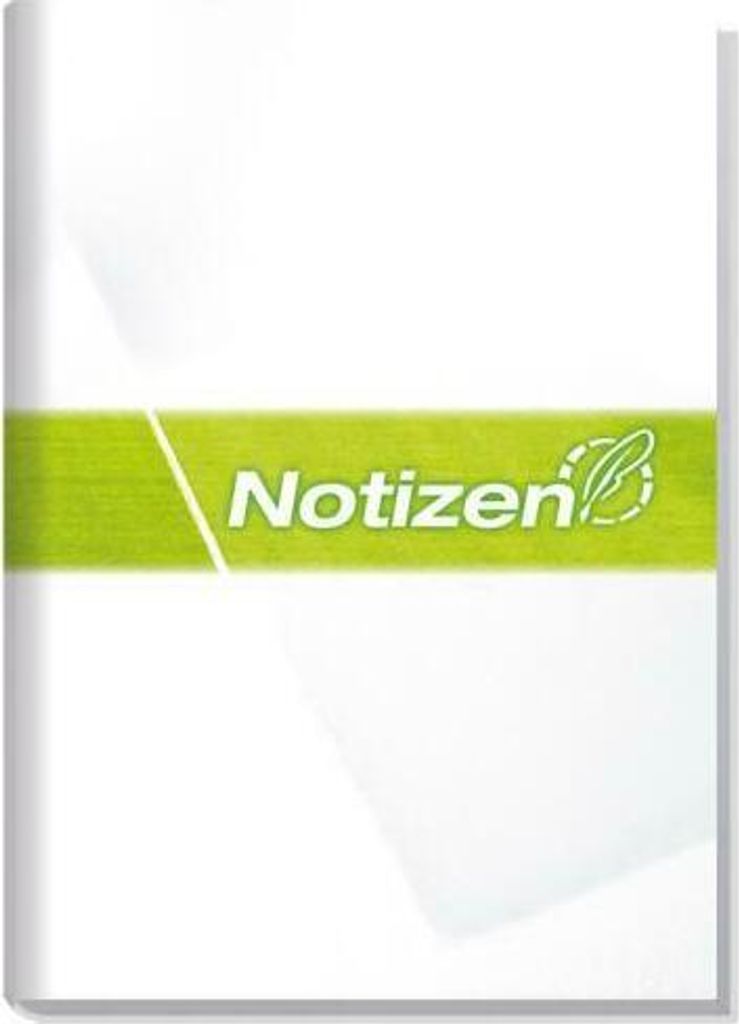 Häfft Notizbuch Large A5 kariert weiß/grün