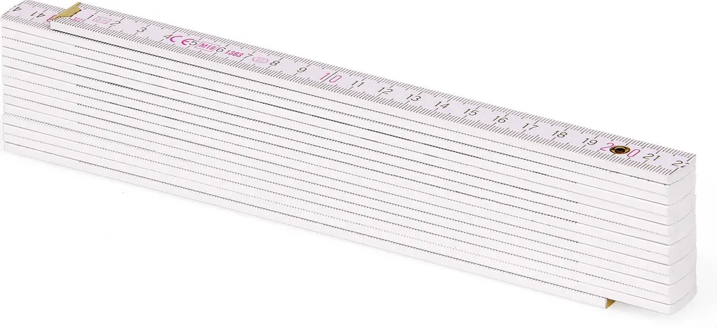 Metrie Block 73 Mètre Pliant 3m Blanc avec Articulations Polyamide - 4