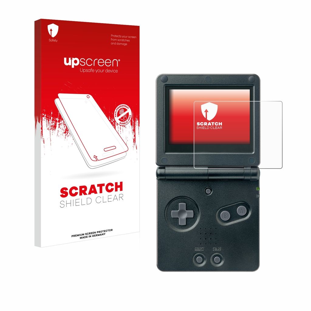 upscreen Schutzfolie für Nintendo Gameboy Advance GBA SP Displayschutz Displayschutzfolie Folie Klar Transparent