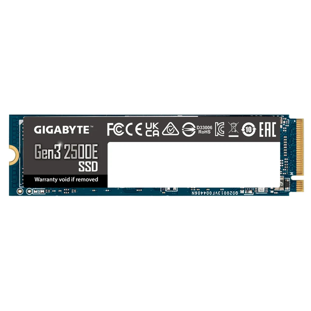 Gigabyte Gen3 2500E SSD Interne 2 To M.2 2280 NVMe PCIe 3.0 x4 Haute Qualité