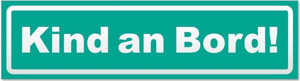 Kind an Bord! Invertiert - Hinweis Aufkleber Sticker für Auto, Kfz, Fahrrad, PKW, LKWTürkis - 20 x 5,3 cmKind an Bord! Invertiert - Hinweis Aufkl...