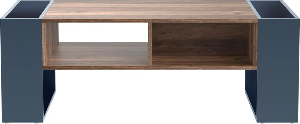 Table basse avec rangement double face et tiroir invisible anthracite - 7