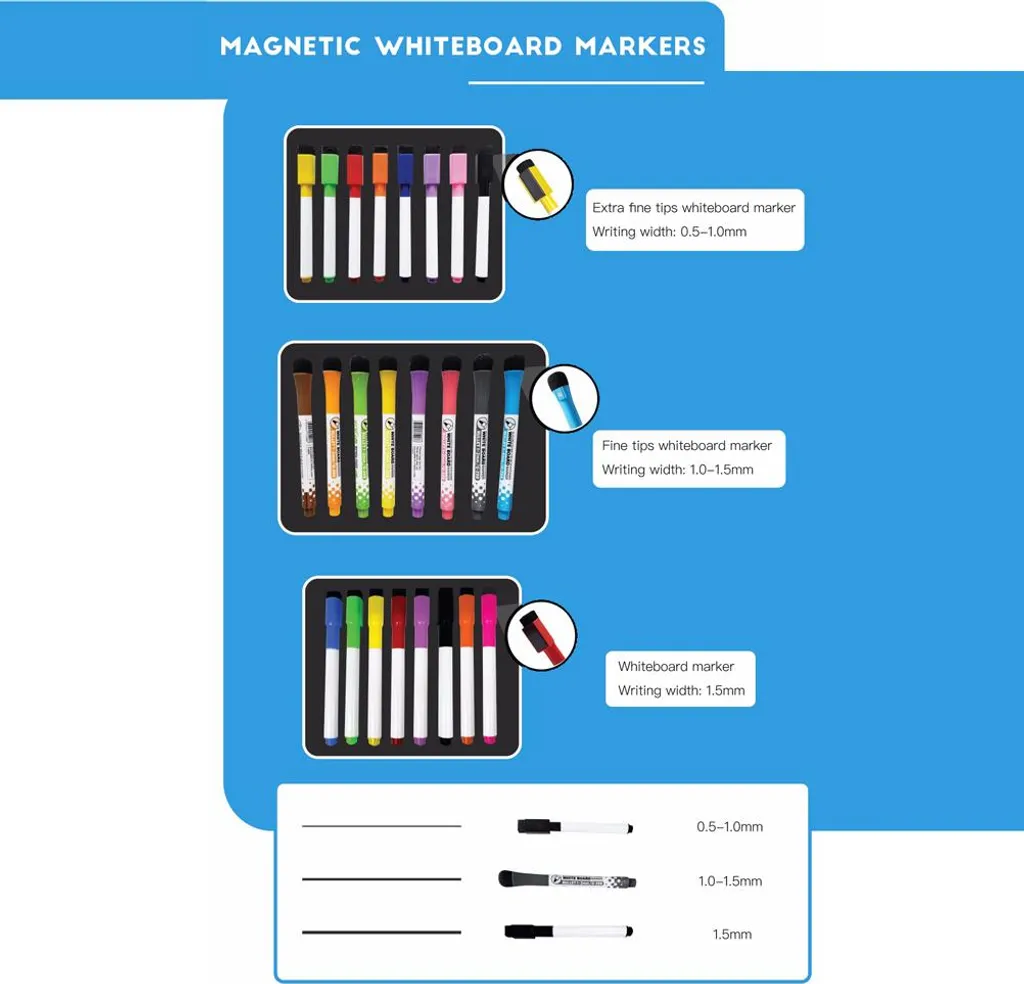 Tableau d'Affichage Magnétique Effaçable à Sec pour Calendrier de Cuisine - 3