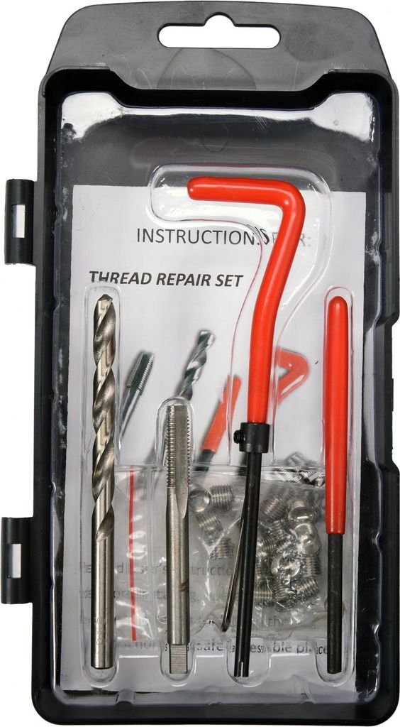 Set per la riparazione di filettature M6 x 1,0 mm, 30 pezzi Immagine del prodotto 