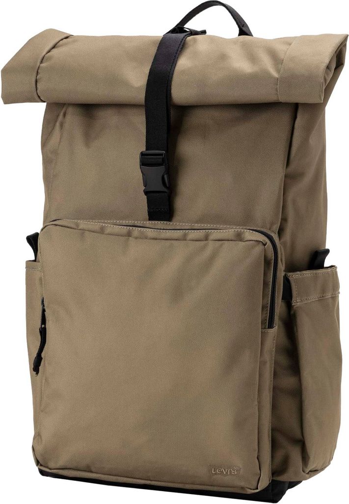 Levi's Uni Rucksack - L-Pack Roll Top Recycled, 65x39x13,5cm (HxBxT) Hellbraun