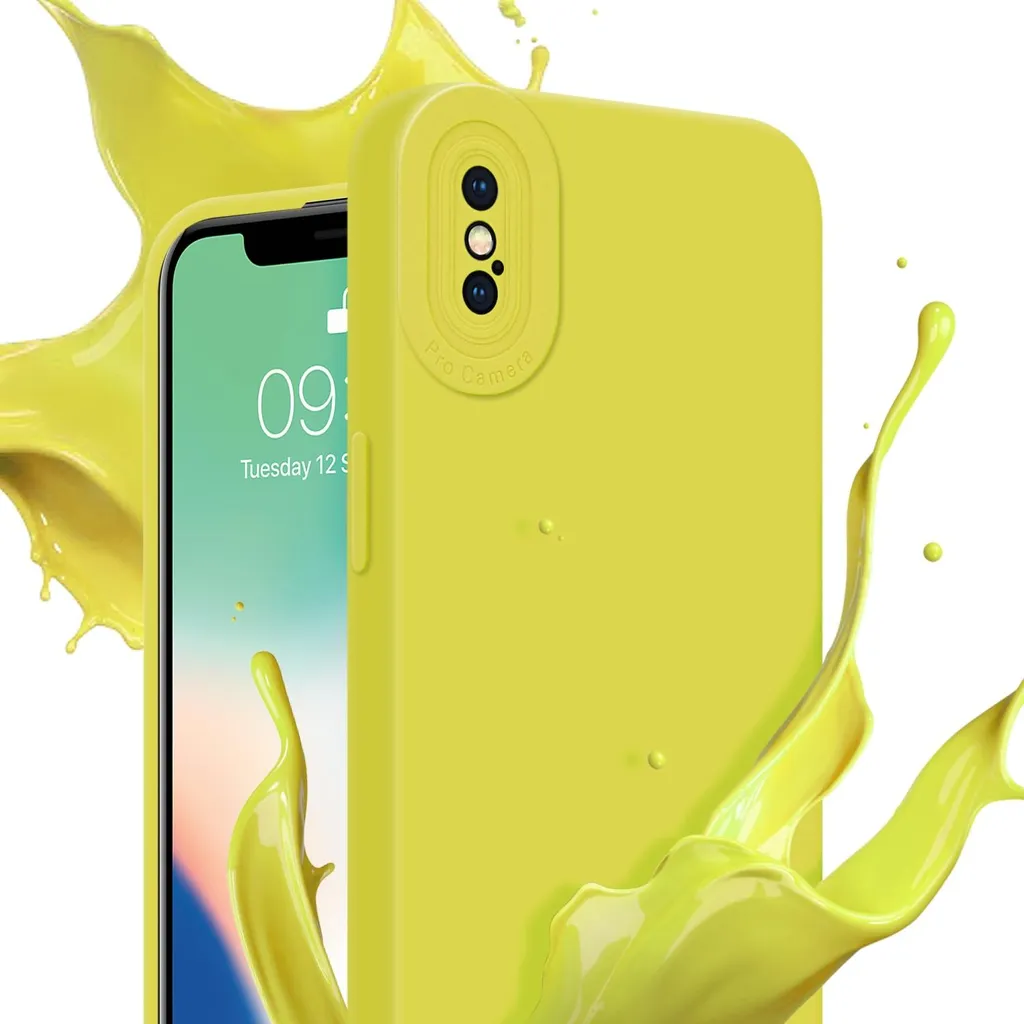 Custodia iPhone XS MAX Gialla Cadorabo - Design Slim TPU Silicone - 6