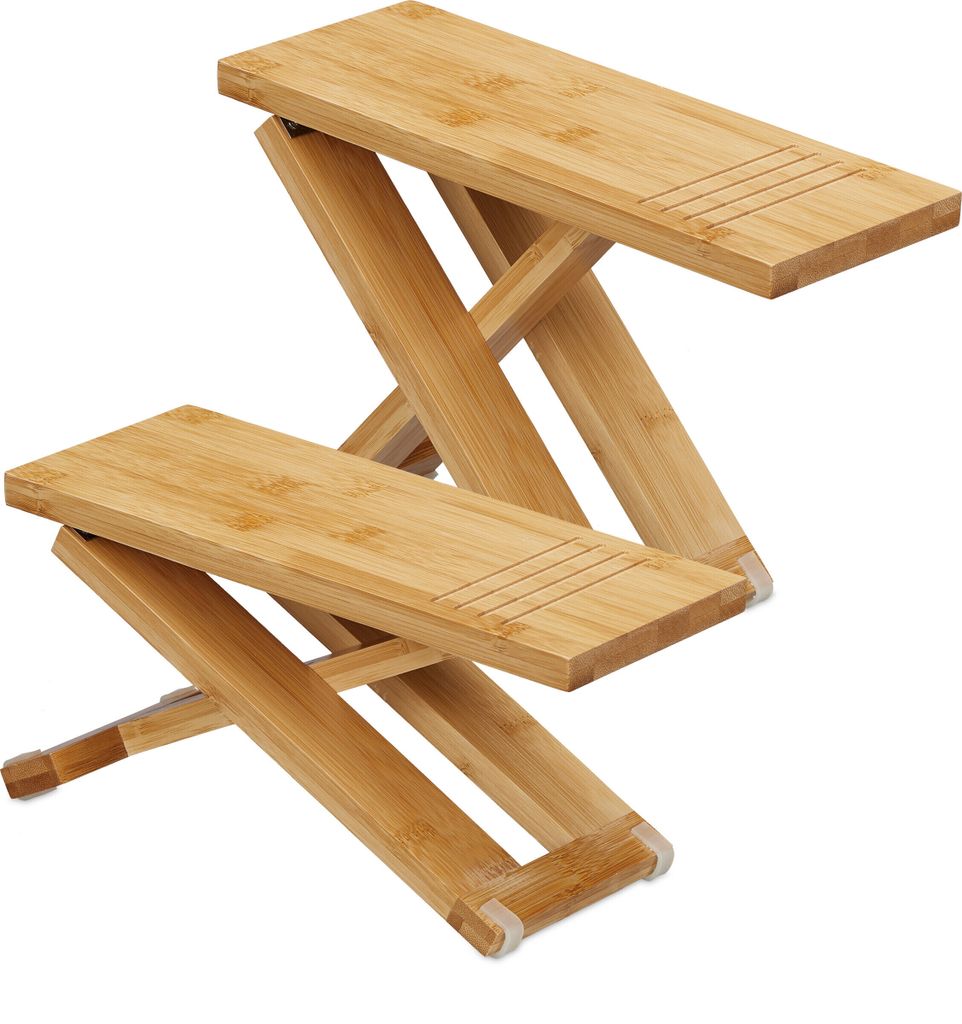 Relaxdays Toilettenhocker, 2-teilig, Stuhlgang Produktbild 