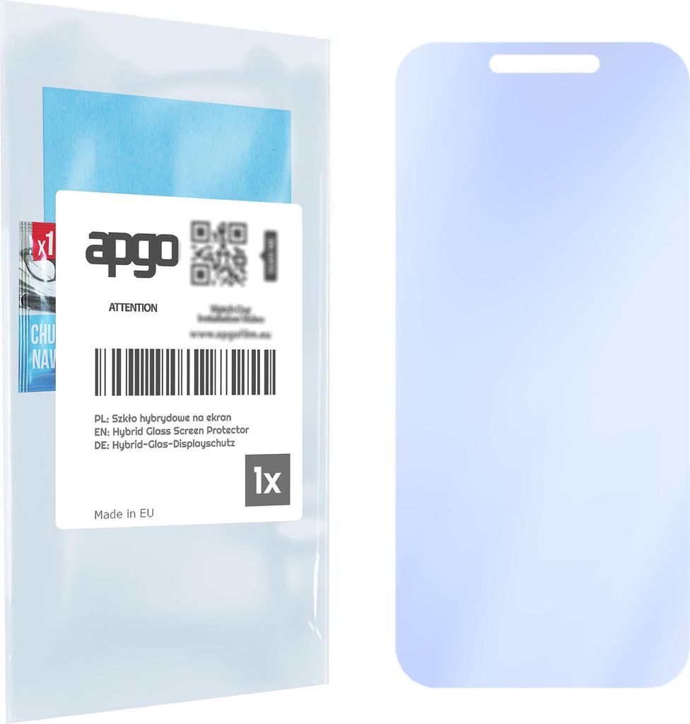 apgo Displayschutzglas für Oukitel WP5 Pro Bildschirmschutz, 9H Hybrid Schutzglas mit Keramikbeschichtung [Glänzend, Full Glue]