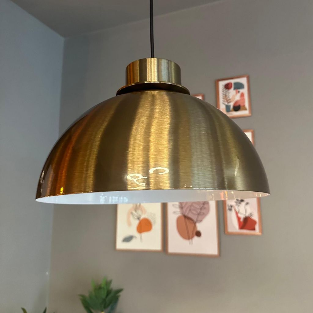 Yimpi Pendelleuchte Braun Hängelampe aus Metall Lampe