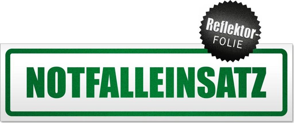 Notfalleinsatz Magnetschild Schild magnetisch