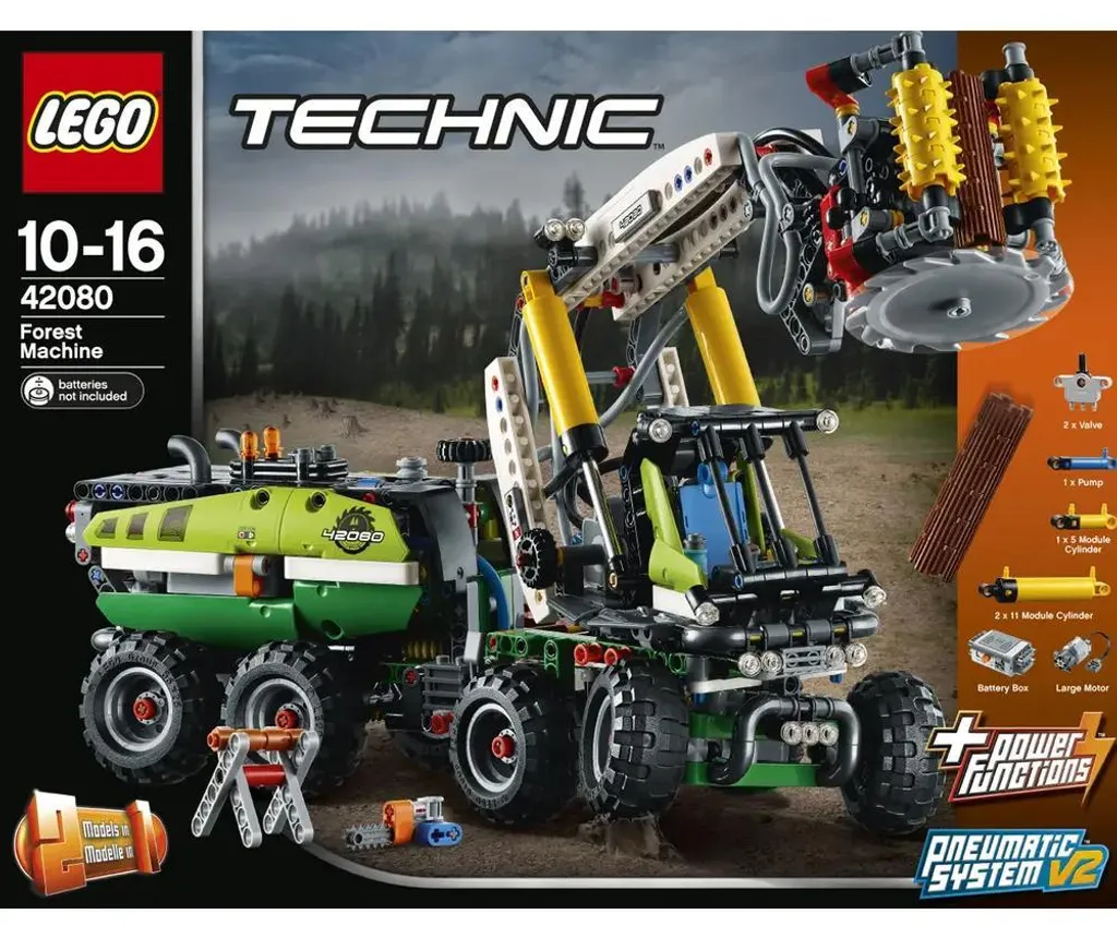 Jeu de construction motorisé Abatteuse forestière LEGO Technic 42080 - 19