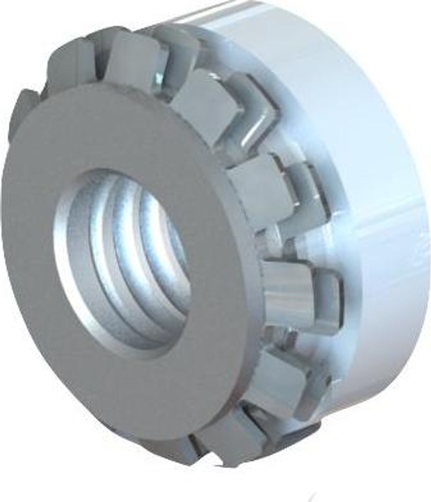 QUADRON Satz von 4 Keep-Nut Einsätzen mit M6-Gewinde: für Befestigungsklammern von untergebauten GRANIT-Spülbecken - dünne Arbeitsplatte