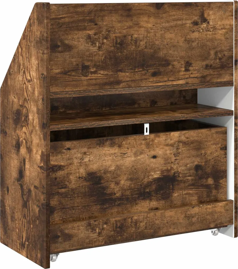 SYFAX™ Libreria per Bambini Rovere Fumé 60cm con Cassetto | Design Moderno - 9