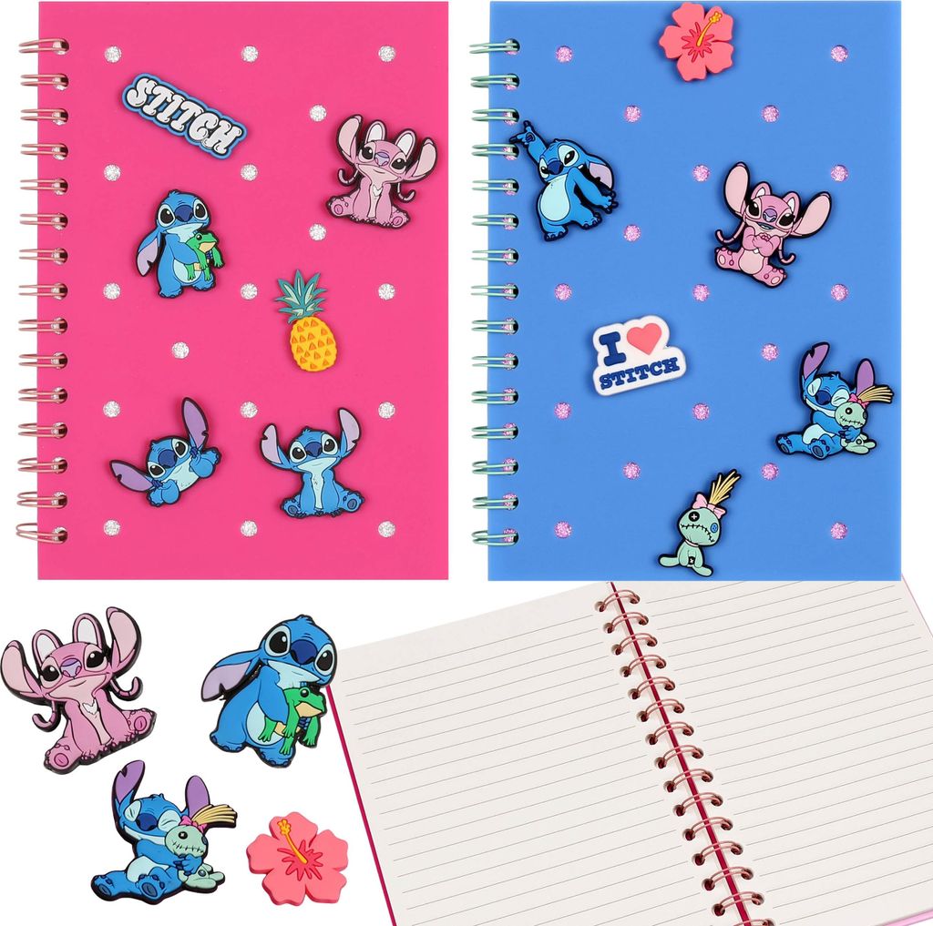 DISNEY Stitch Silicone NOTES in line A5 + STITCH, Kindernotizbuch, Schulnotizbuch