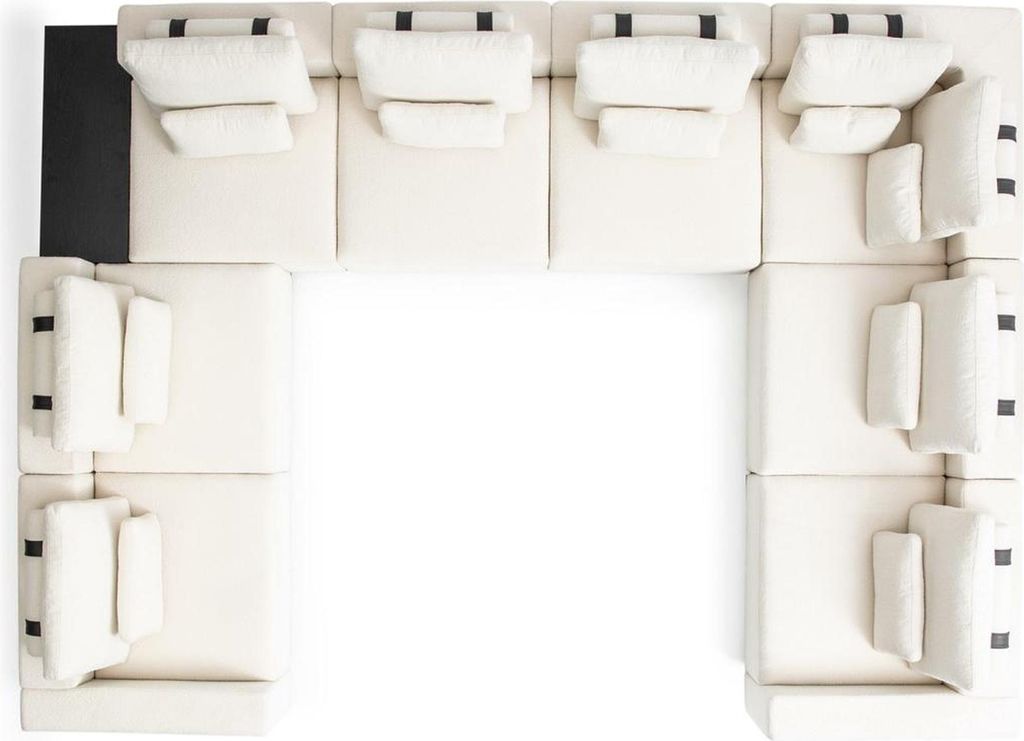 Textil U-Form Sofas Wohnzimmer Design Wohnlandschaft Couchen Sofa Polstersofa