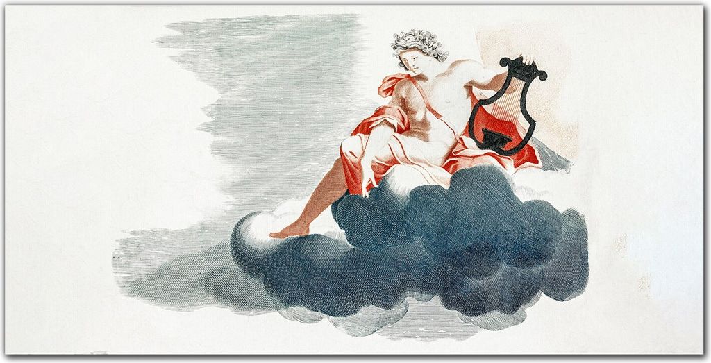 Coloray Küchenrückwand 140x70 Spritzschutz aus Glas - Apollo Wolken