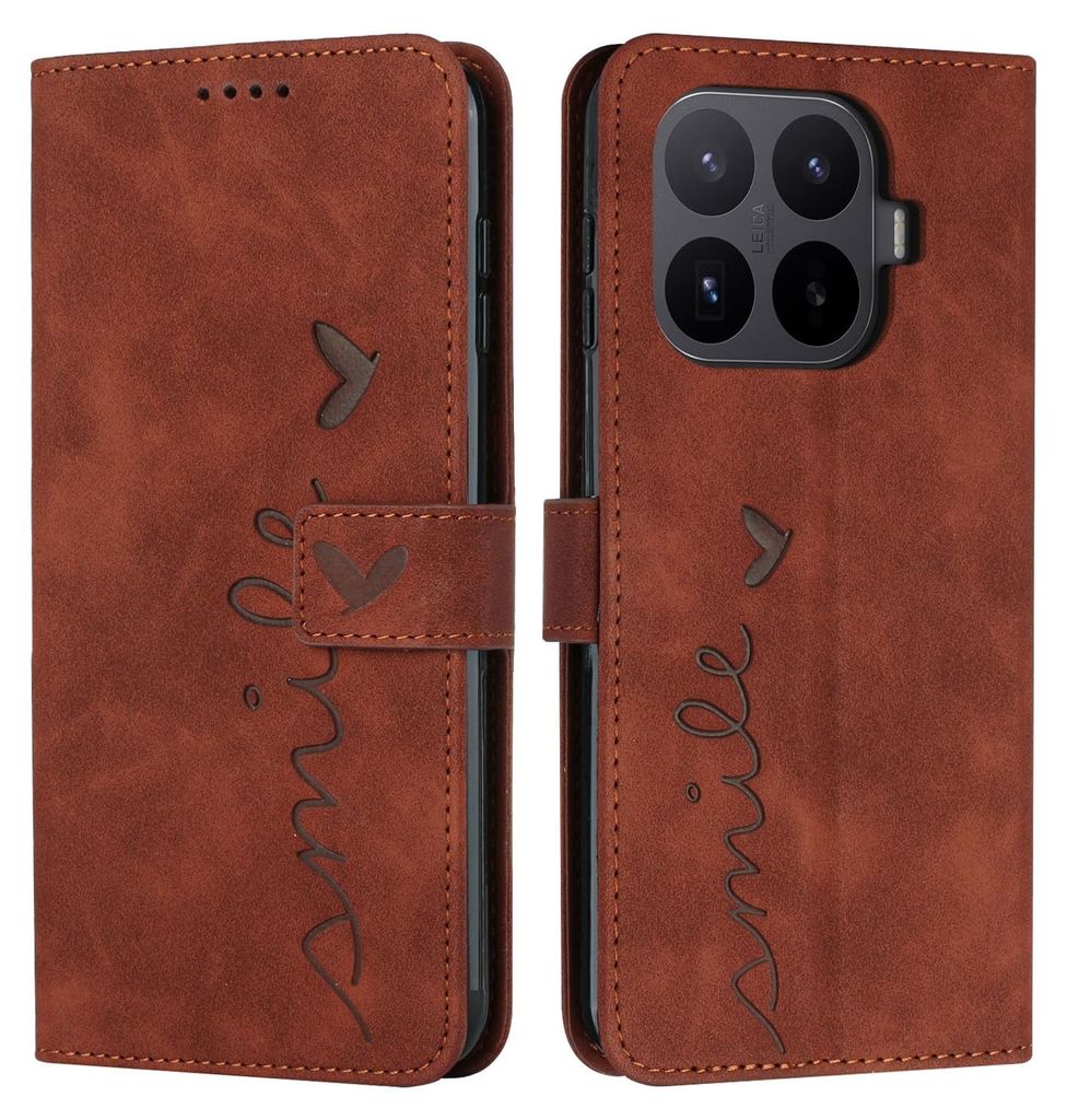 Coverup Smile Klapphülle - Xiaomi 17T Pro Hülle - Braun Produktbild 