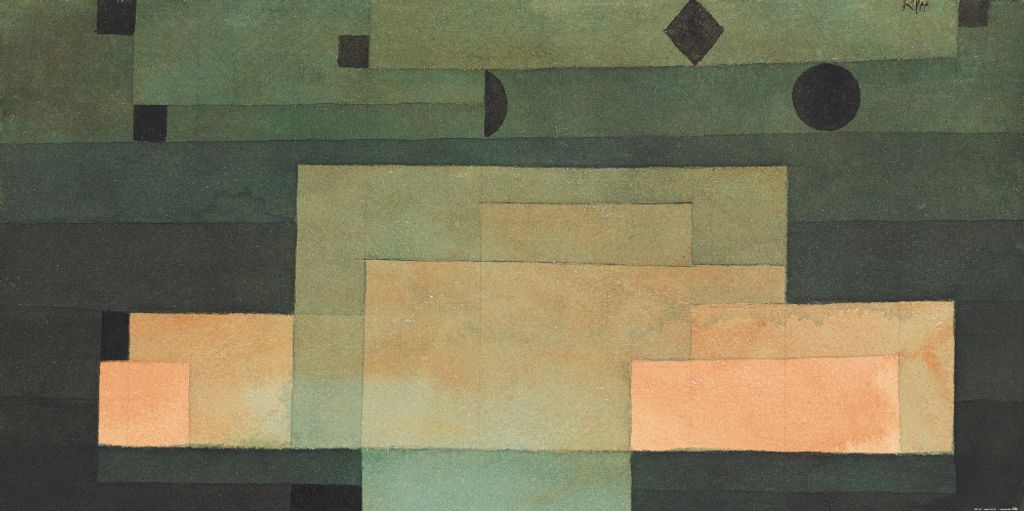 Paul Klee Kunstdruck Bild - Gestirneœber Dem Tempel, 1922 (80 x 40 cm)