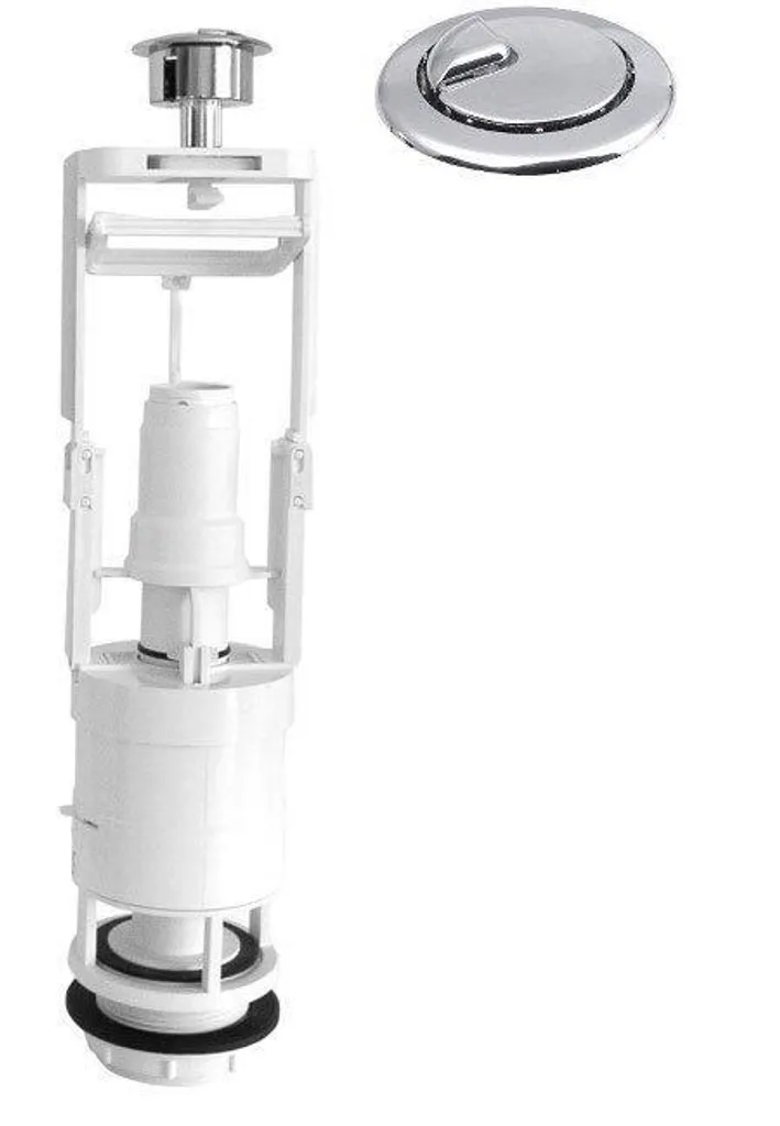 Valvola di scarico, pulsante DUAL, cromo (OVDC001)