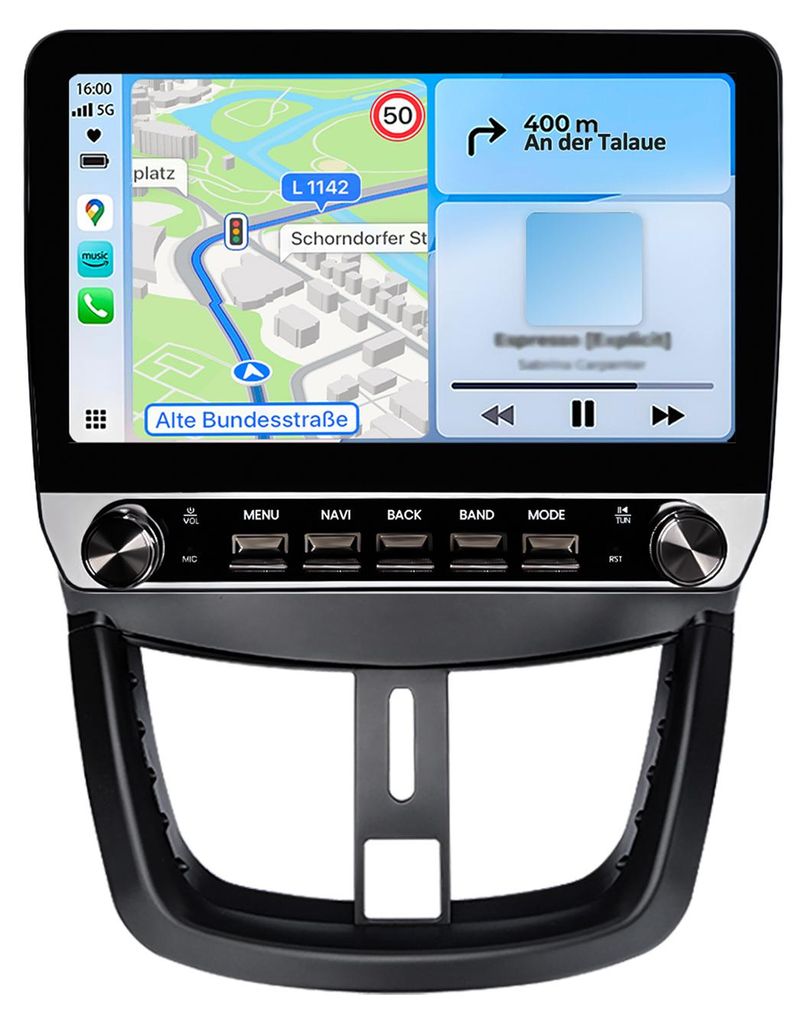 Autoradio Android per Peugeot 207 CC 2006-2015 Wireless Immagine del prodotto 