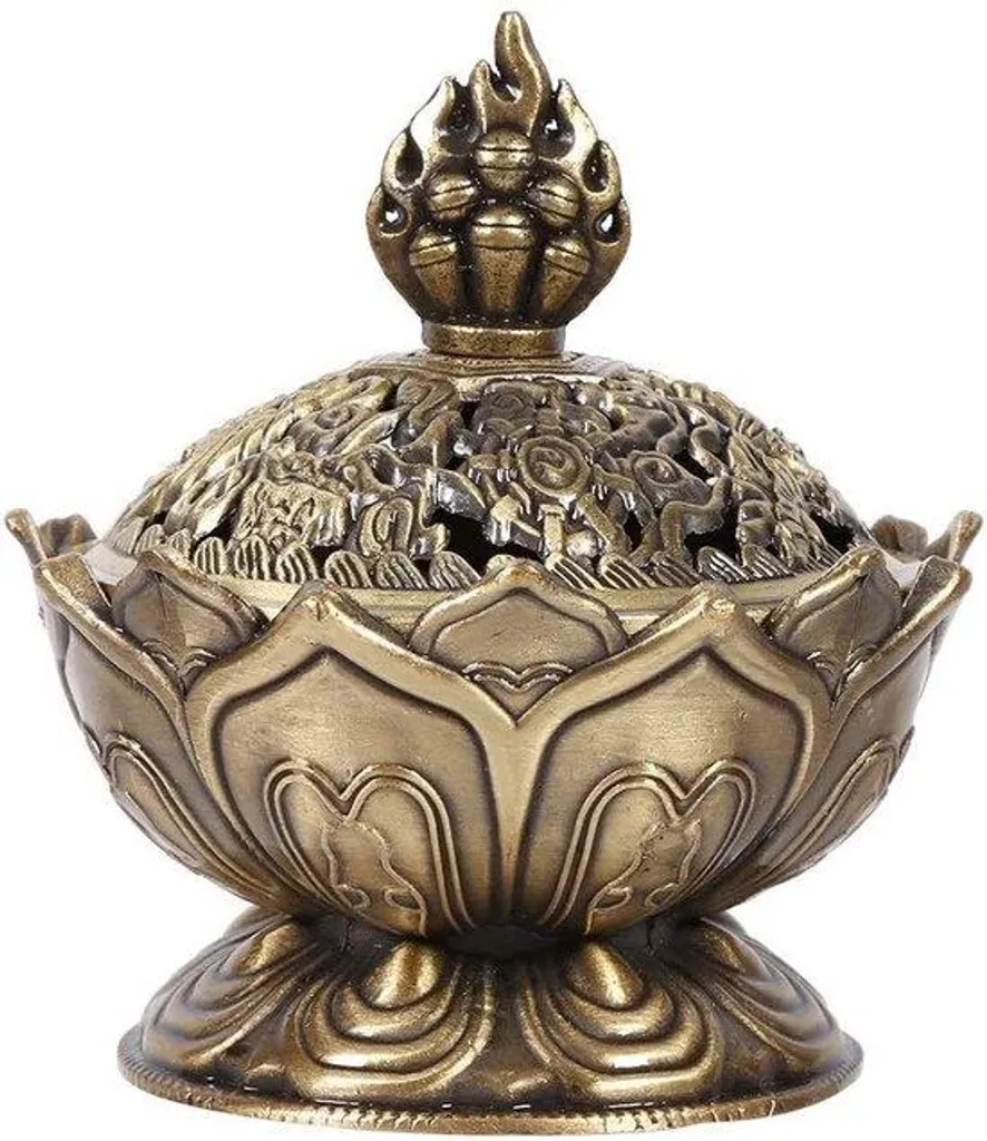 Porte-encens roue à aubes pour bâtonnets et cônes à reflux - Zen 25cm