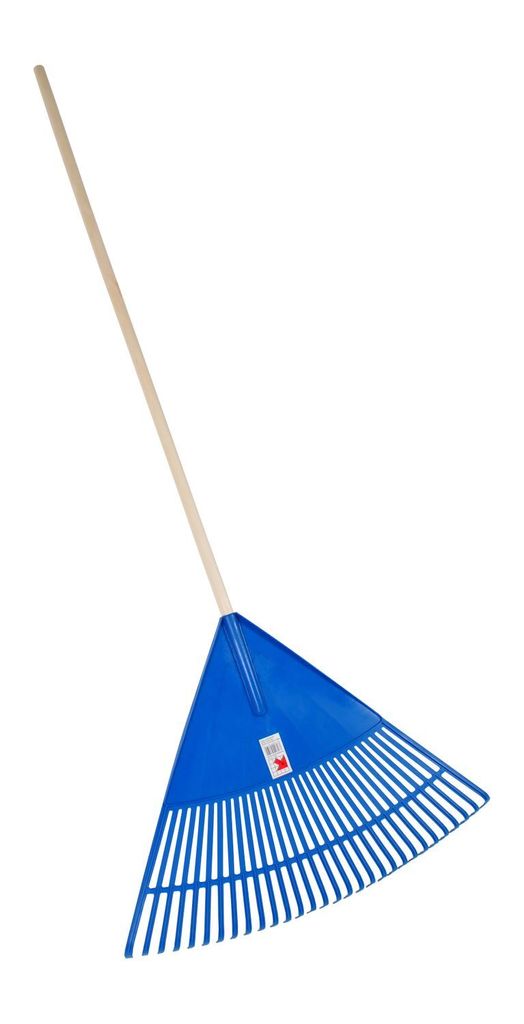 Jumbo Laubharke Fächerbesen Gartenbesen Rechen Laubrechen Produktbild 