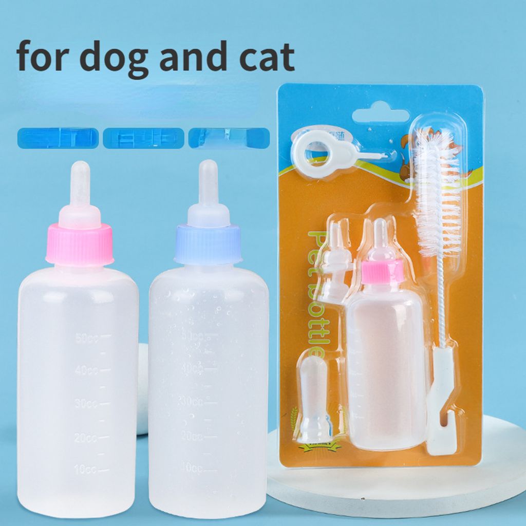 14-teiliges Futterflaschen-Set Für Haustiere - Mit Metalldose & Verschiedenen Aufsätzen