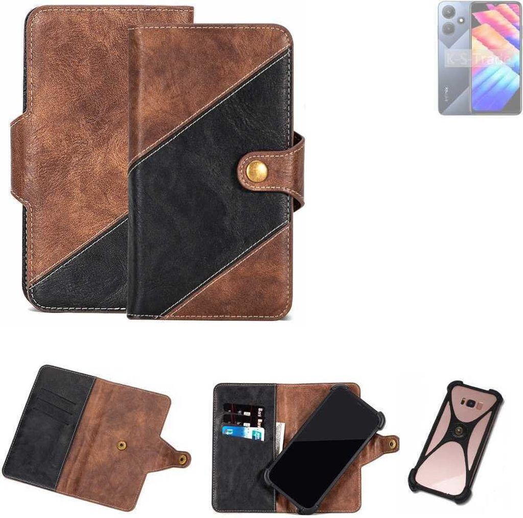 K-S-Trade Handyhülle Schutzhülle Bookstyle Case kompatibel mit Infinix Note 30i Klapphülle Cover Hülle Schutztasche 1x