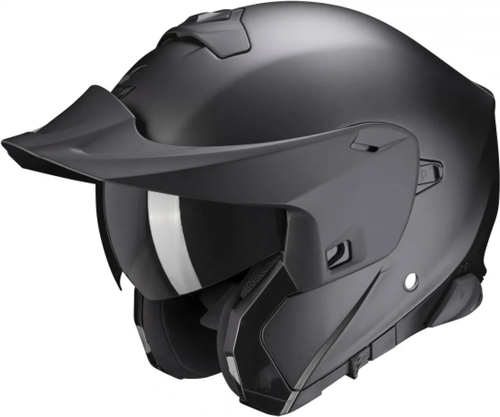 Casque Scorpion Exo-930 Smart noir mat nacré - Modulable avec Intercom - 3