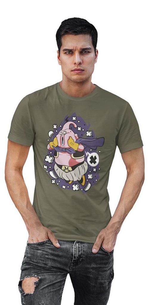 D&B Uni Polo PC00066 MajinBuu MilitärGrün-Größe 2XL