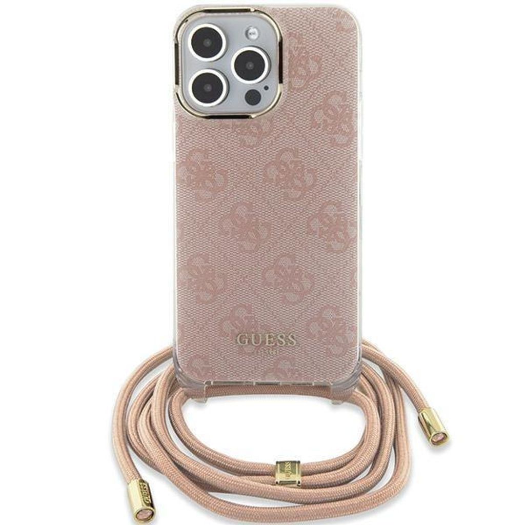 Guess iPhone 15 Back cover case - Crossbody cord - 4G print Produktbild 