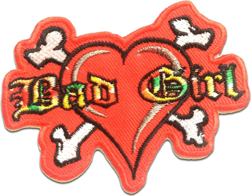 Bad Girl Biker - Aufnäher, Bügelbild, Aufbügler, Produktbild 