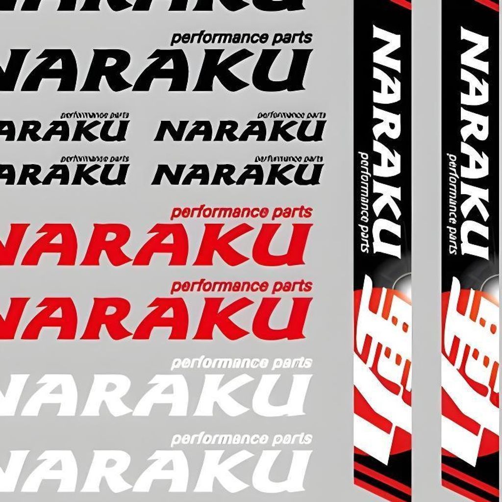 Set di adesivi Naraku trasparenti, dimensioni 29,7 x 21 cm, Immagine del prodotto 