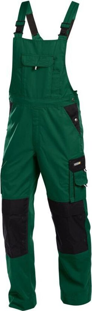 DASSY Versailles Zweifarbige Arbeitslatzhose mit Kniepolstertaschen FLASCHENGRÜN/SCHWARZ Gr.58 Länge: MINUS
