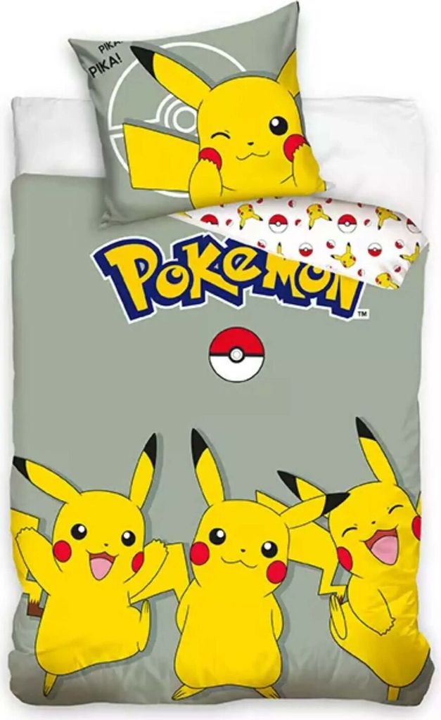 Carbotex POKEMON Wendebettwäsche Set für Kinder, Produktbild
