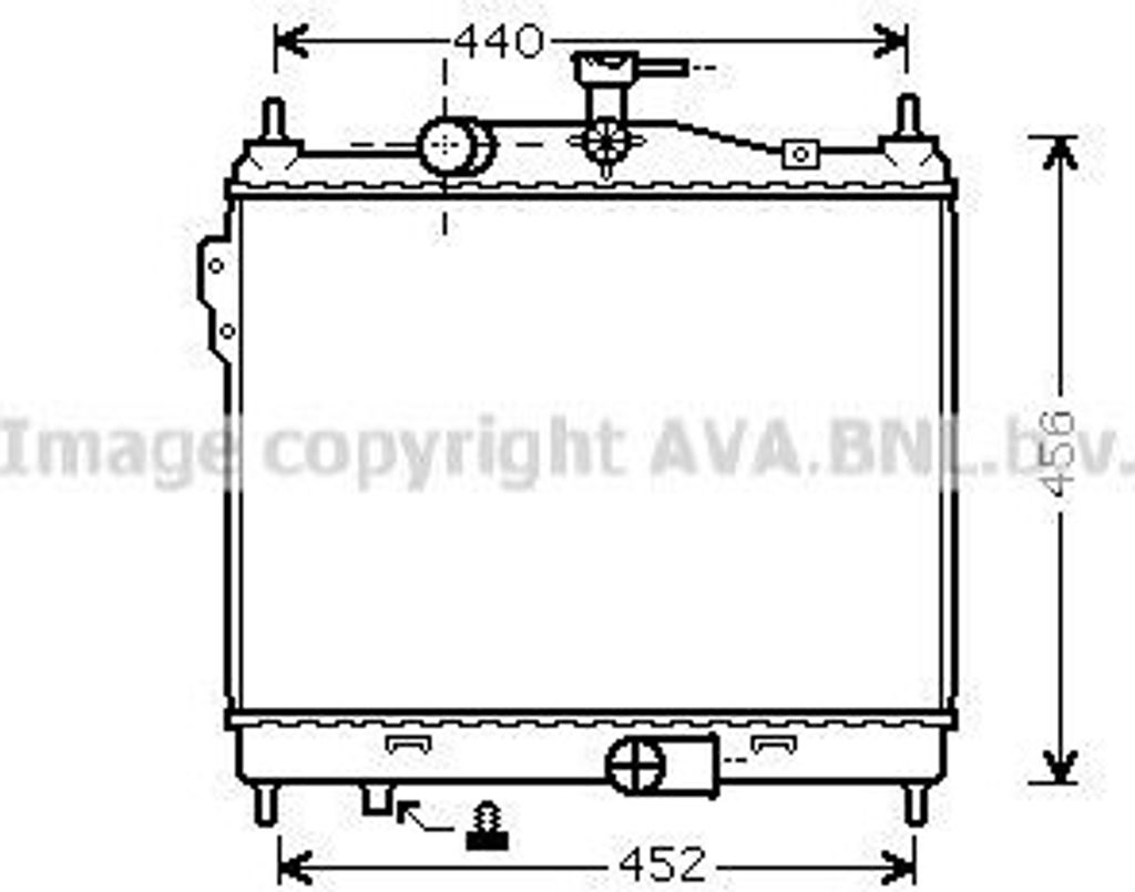 PRASCO HY2205 - OE 253101C600 Kühler, Motorkühlung für Getz (TB)