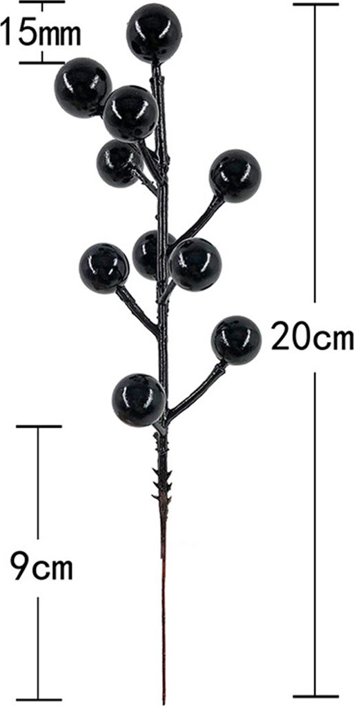 24 Stück Künstliche Beeren 21cm Kunstblumen Weihn Produktbild-Vorschau 14