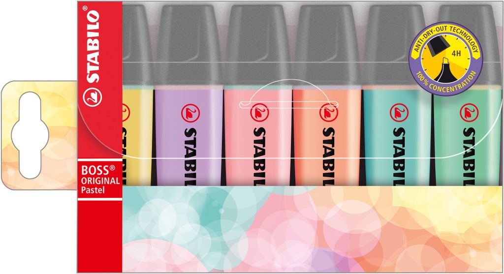 Textmarker Stabilo Boss Orig. Pastel 6 Farben Zdjęcie produktu 