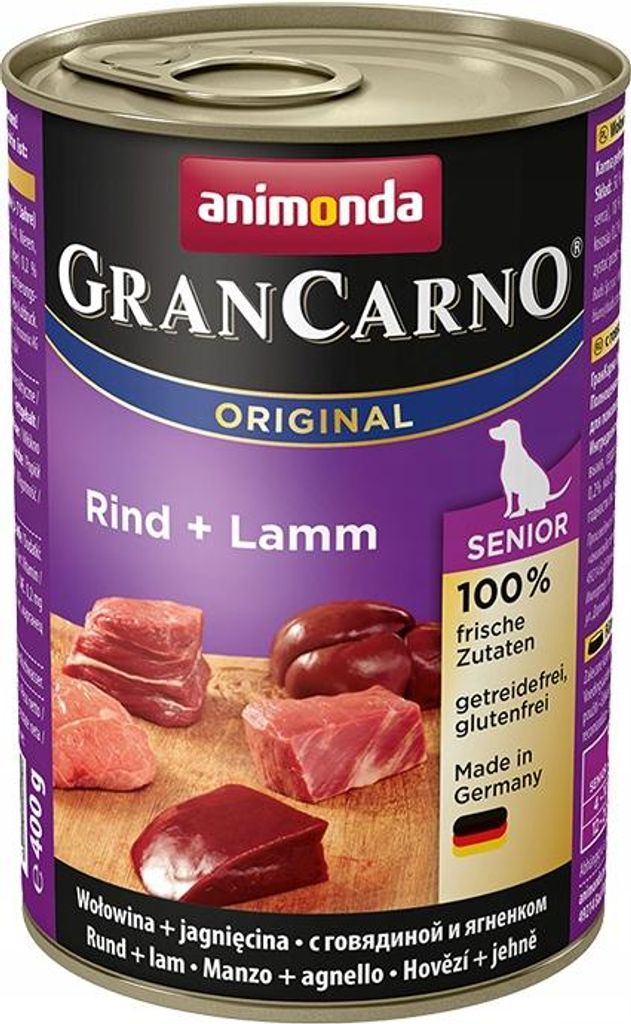 Animonda GRANCARNO cons. SENIOR veau/agneau 400g Image du produit 