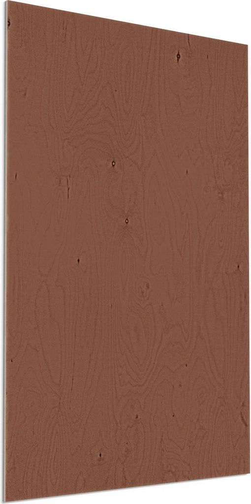 DEQORI Holzbild 60x90 cm 'Unifarben - Braun' Bild auf Holz Wandbild Kunstdruck nachhaltig