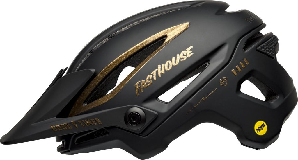 Bell SIXER MIPS Fahrradhelm mt/gls black/gold fasthouse M Schwarz