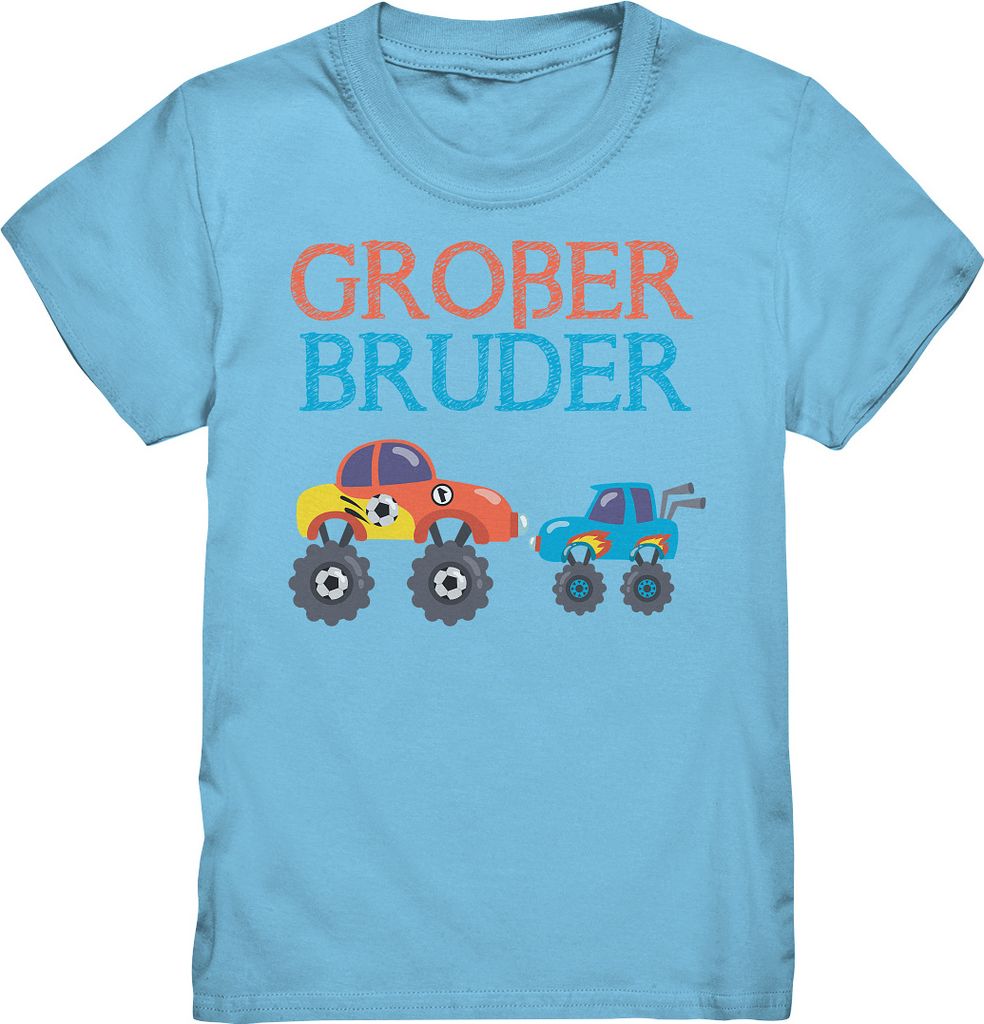 Monstertruck Großer Bruder T-Shirt – Sky Blue / 98/104 Produktbild 