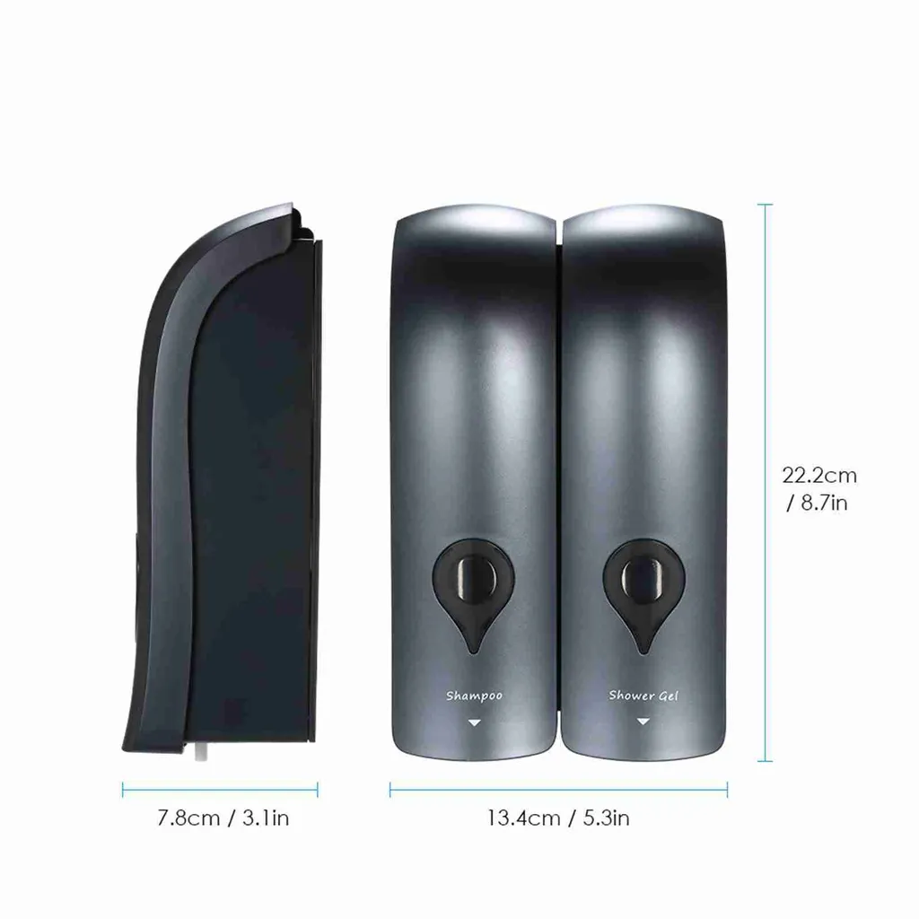 Distributeur de savon pour douche et salle de bain fixation murale pratique