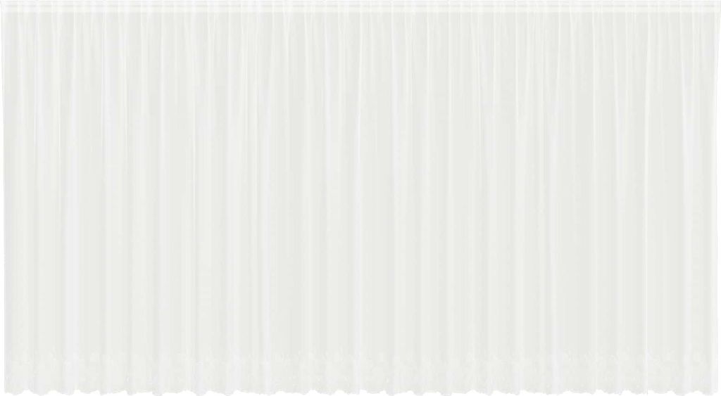 vidaXL Spitzenvorhang mit Vorhängen Floral Weiß 220 x 750 cm Polyester