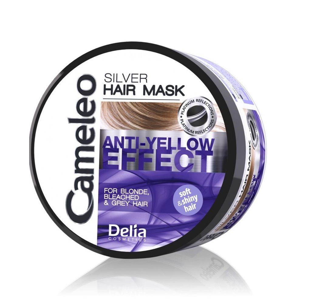 Cameleo Silver Toning Mask Purple Treatment & Colour Protect for Blonde, Grey, White Hair 200ml