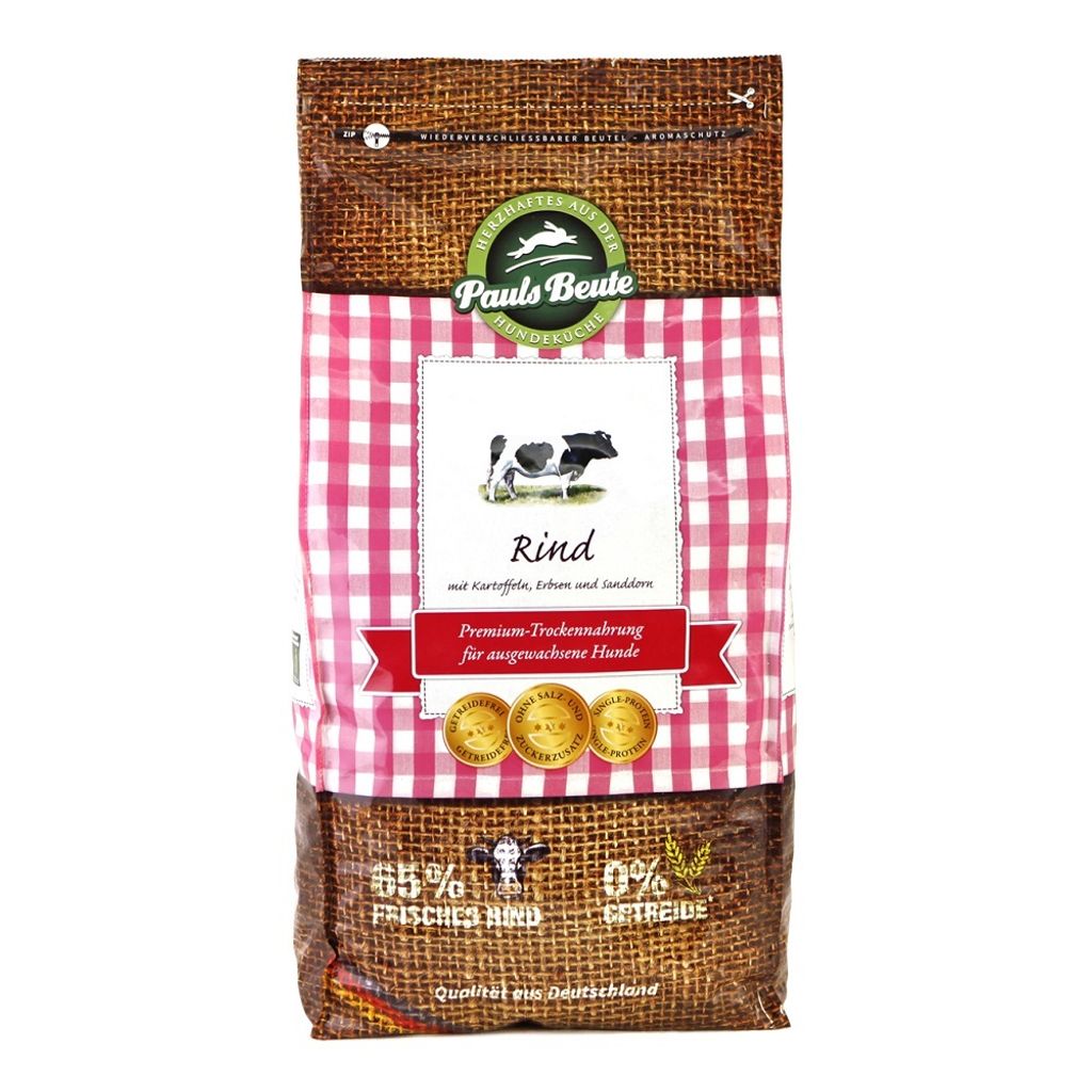 Pauls Beute Rind Trockenfutter 2,5kg getreidefrei