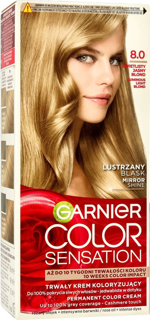GARNIER Color Sensation Haarfarbe 8.0 Brillantes Hellblond