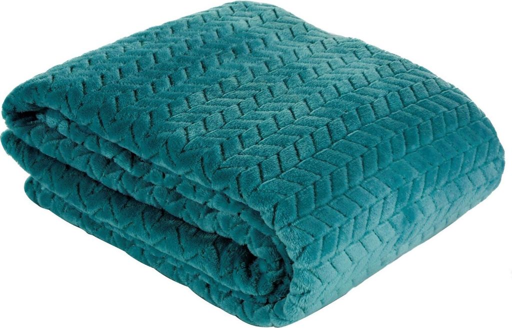 D91 Prikrývka Cindy 220x200 cm Tmavo tyrkysová Obrázok produktu 