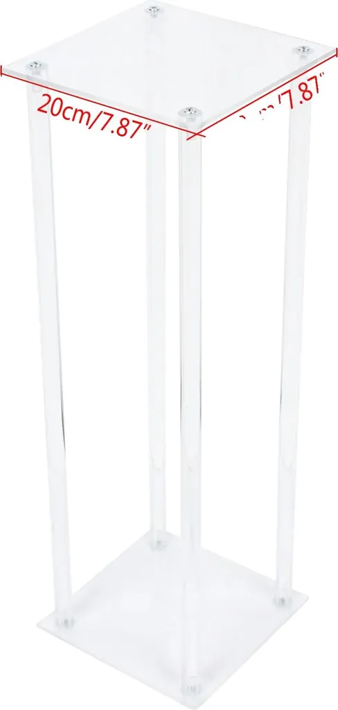 Sellette transparente pour plantes et fleurs en acrylique haute qualité
